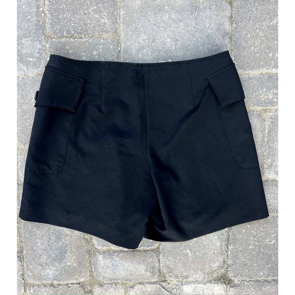 Cache Y2k Black Double Button Skort Size 0 - image 2